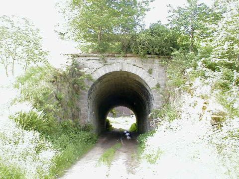 Brcke ber einen Feldweg