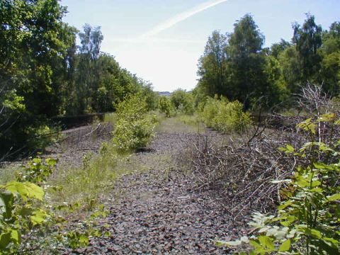 Brcke ber die Bahnlinie Bebra - Kassel