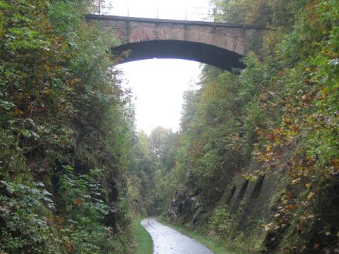 Brcke ber der Einschnitt Auwallenburg
