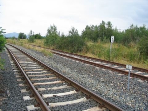 Abzweig Grubenanschlussbahn Merkers