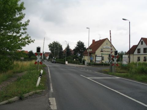 Bahnbergang in Merkers 