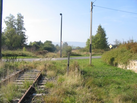 Abzweig der Grubenanschlussbahn nach Neubleicherode