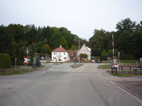 Bahnbergang ber die Industriestrae