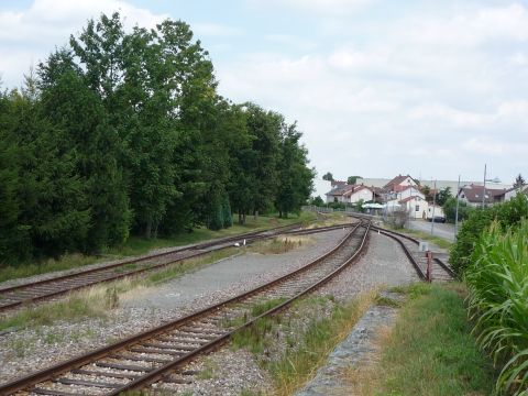 infahrt in den Bahnhof Siegelsbach