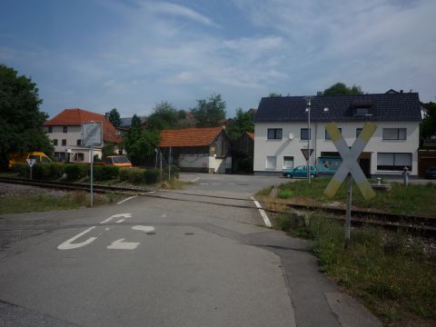 Bahnbergang in Helmhof