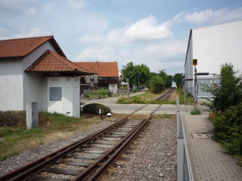 Bahnbergang ber die Bahnhofstrae