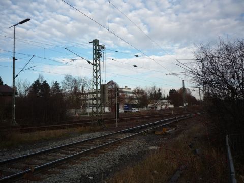 Einmndung in die Bahnlinie aus Weil der Stadt