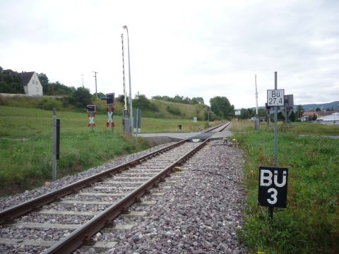 Bahnbergang ber die Ermelesstrae