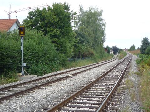 Neues bergangsgleis nach Gammmertingen