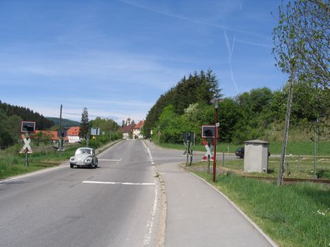 Bahnübergang bei Marbach