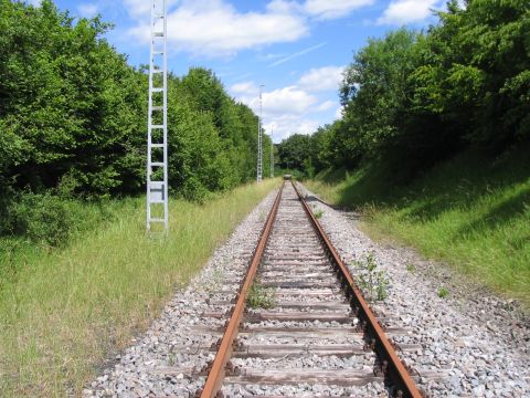 Einfahrt in den Bahnhof Oberheutal