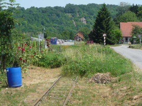 Zufahrt zum Bahnhof Widdern