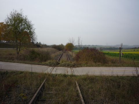 Bahnbergang zwischen Brackenheim und Frauenzimmern