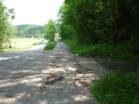 Bahnbergang zwischen Mglingen und Ohrnberg
