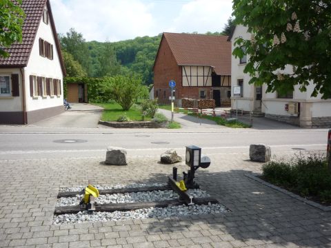 Bahnbergang ber die Kocherstrae