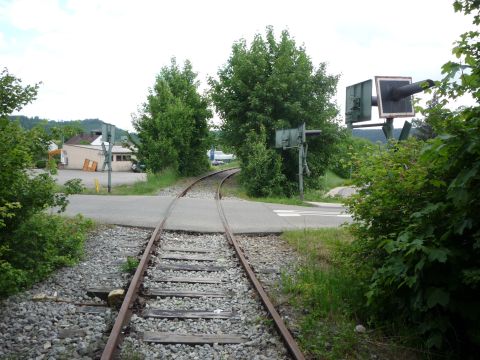Bahnübergang in Gaildorf