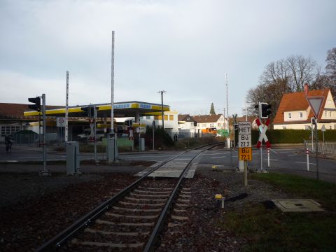 Bahnübergang über die Schorndorfer Straße