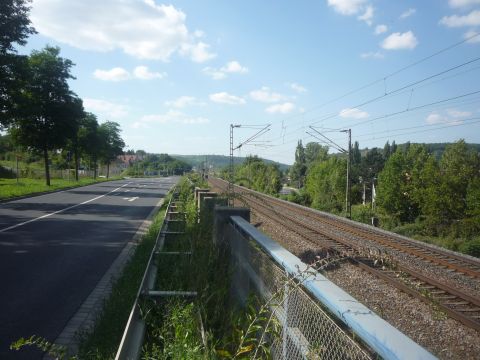Abzweig von der Bahnlinie nach Würzburg
