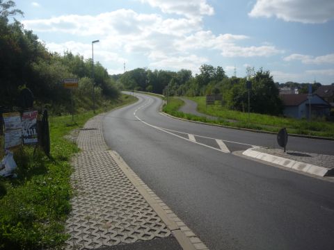 Abzweig von der Bahnlinie nach Wrzburg