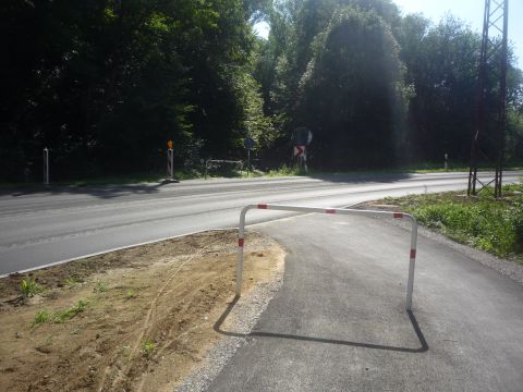 Bahnbergang ber die Strae nach Tckelhausen