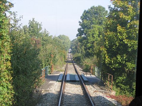 Brcke ber den Birkhauser Graben und die Strae nach Birkhausen