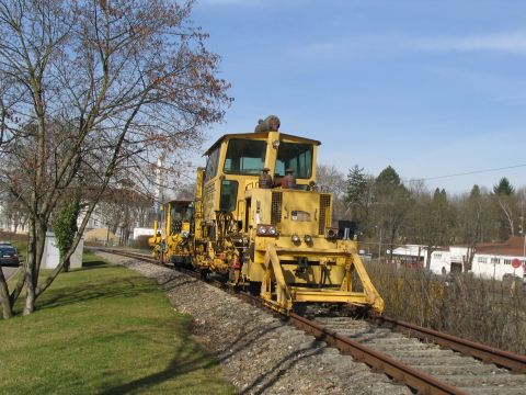 Prellbock bei Firma Leonhard Weiss