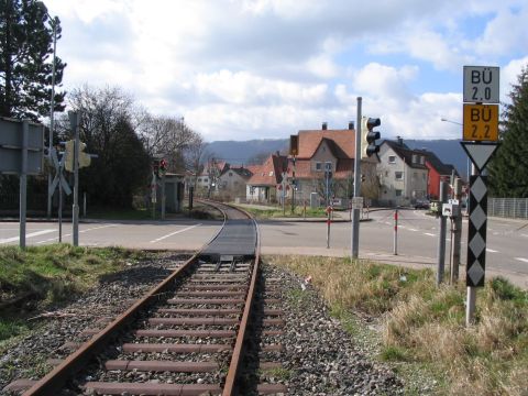 Bahnbergang in Geislingen