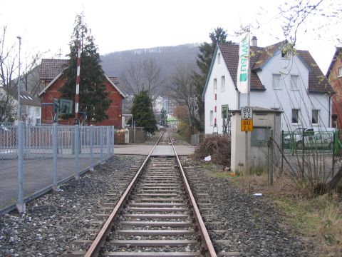 Bahnbergang in Geislingen