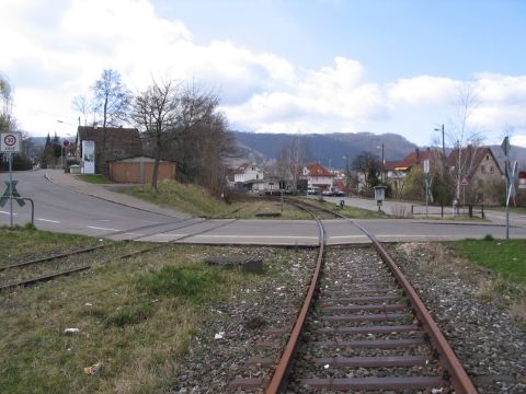 Bahnbergang in Geislingen