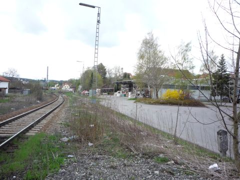 Zufahrt zum Bahnhof Schongau