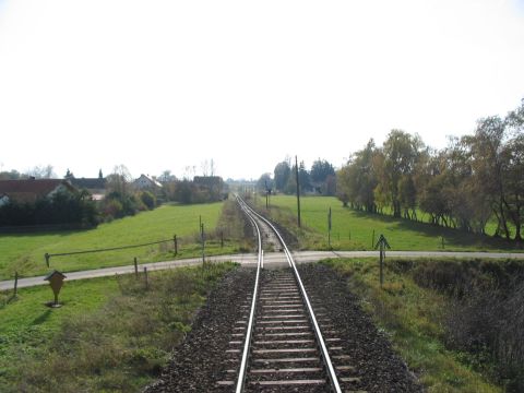 Bahnbergang vor Hohenfurch