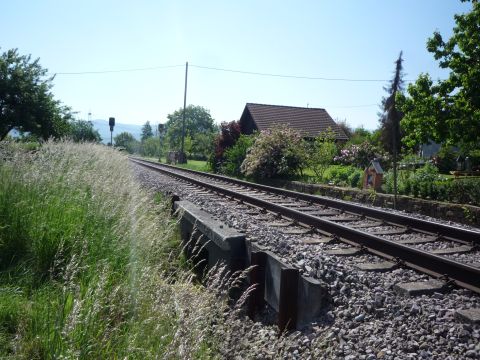 Bahnbergang ber die Eichenwaldstrae