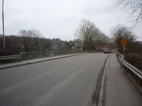 Brcke ber die Bahnlinie Offenburg - Freiburg
