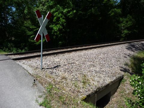 Bahnbergang Umgehungskurve Schwarzach