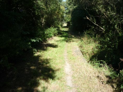 Brcke ber einen Graben