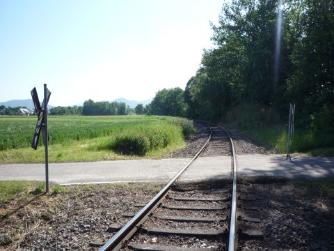 Bahnbergang der Neubaustrecke