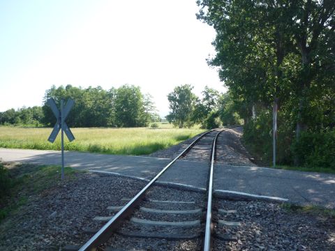 Bahnbergang der Neubaustrecke