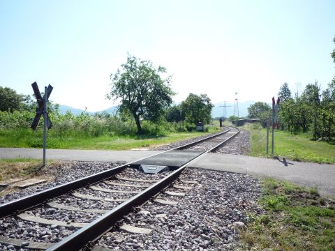 Bahnbergang ber die Eichenwaldstrae