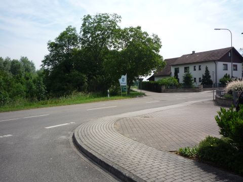 Bahnbergang ber die Rheinstrae