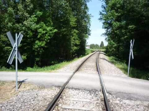 Bahnbergang Umgehungskurve Schwarzach