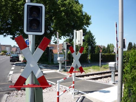Bahnbergang ber die Hurststrae