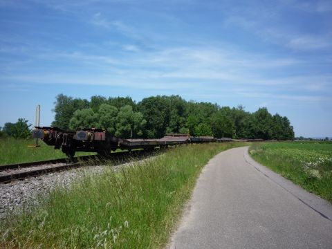 Abgestellte Waggons