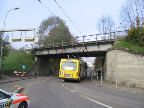 Brücke der Bahnlinie Basel Bad Bf - Singen
