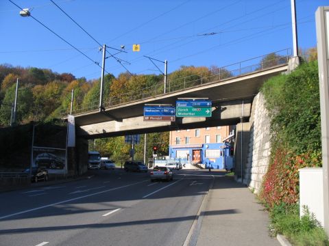 Brücke der Bahnlinie Schaffhausen - Zürich